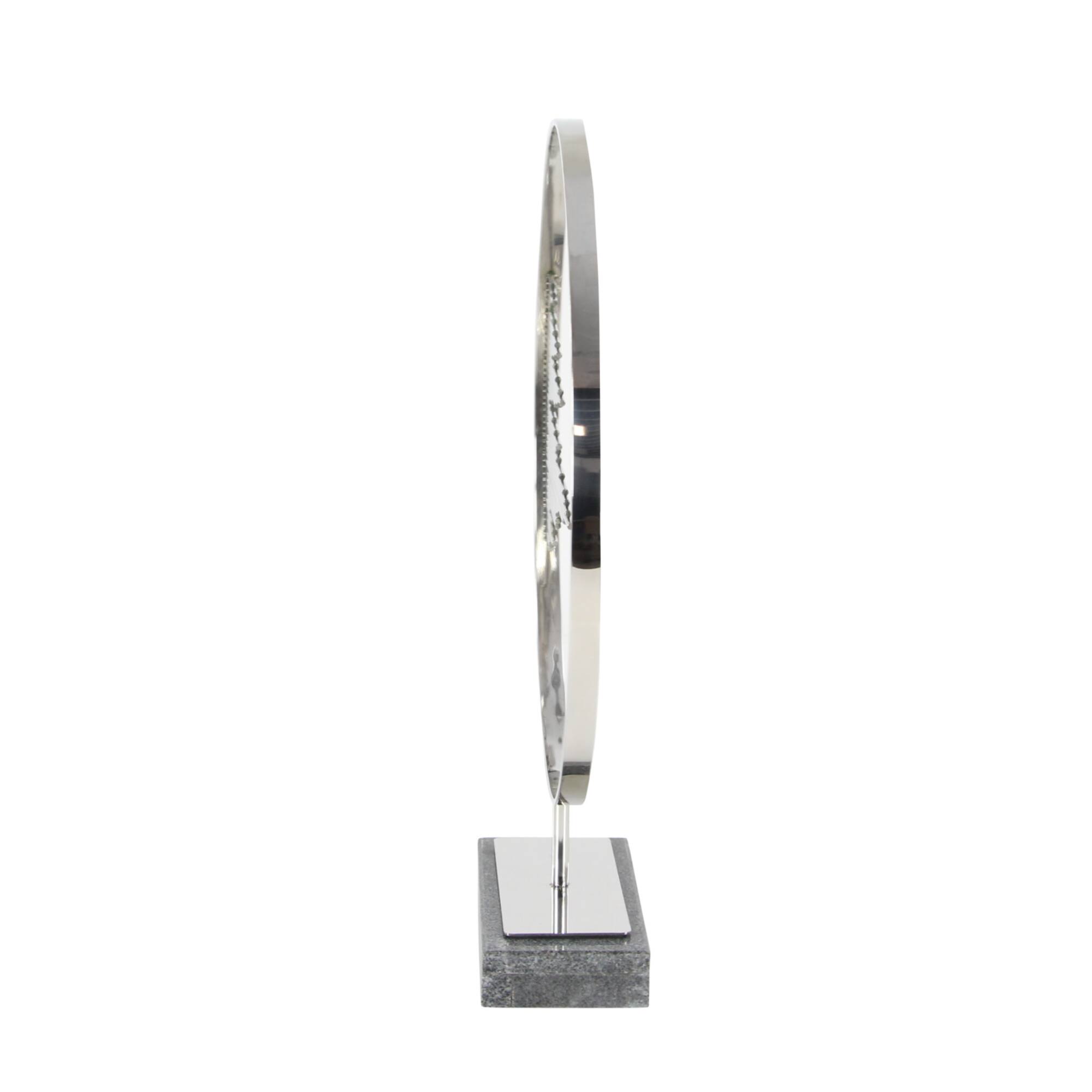 23" Black Abstract Stainless Steel Sculpture